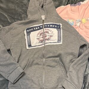 PMD Gray Zip-Up Hoodie